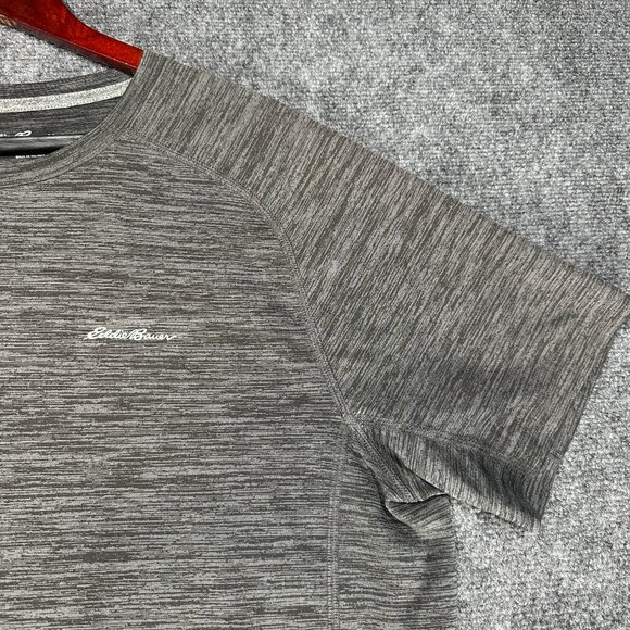 Eddie Bauer Tee Shirt Mens Large First Ascent Gray Stretch Short Sleeve FreeDry - Picture 3 of 7